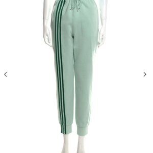 Adidas x Ivy Park Striped Knit Joggers Mint Green Medium